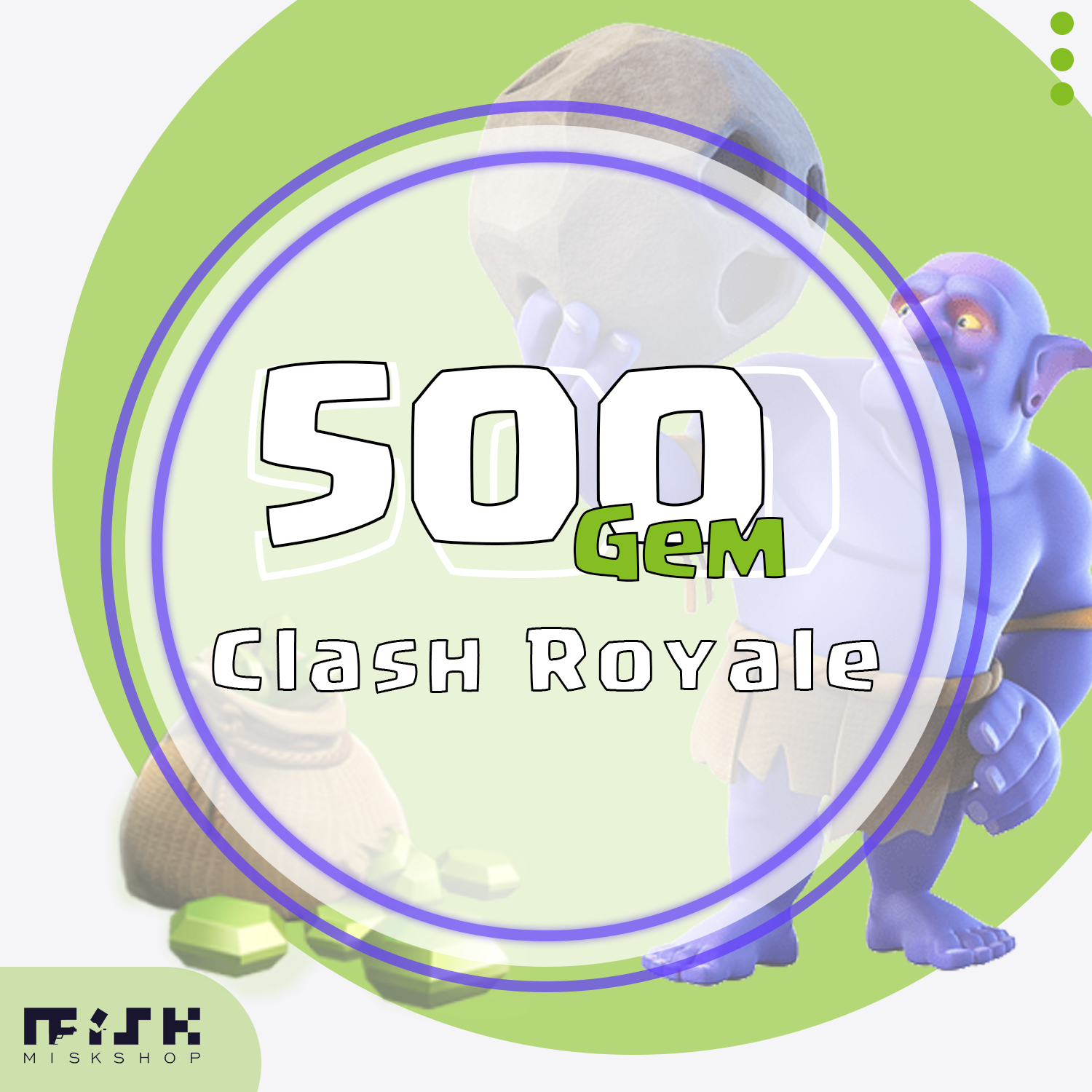 Misk Clash Royal 500 Gem Misk Clash Royal 500 Gem