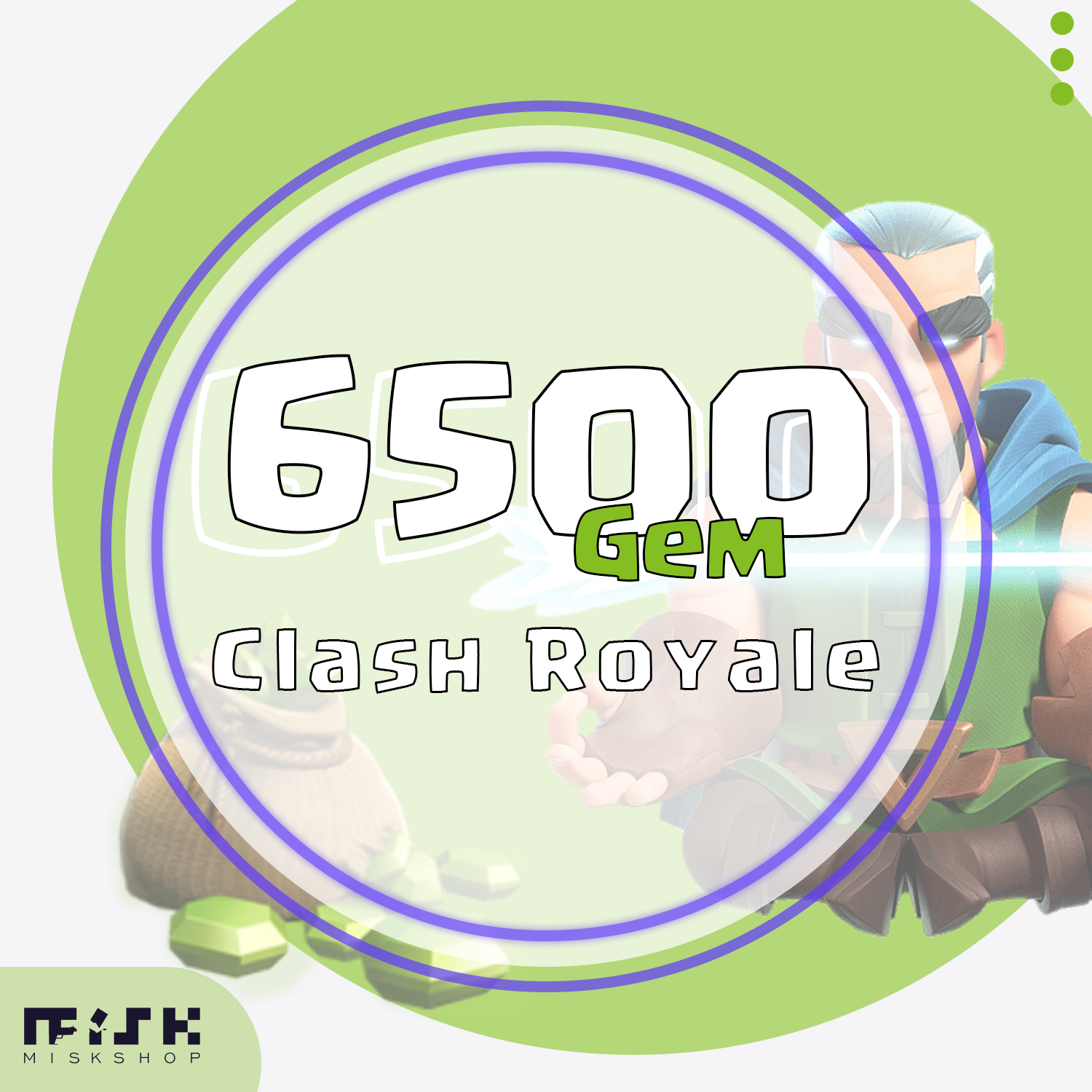 Misk Clash Royal 6500 Gem Misk Clash Royal 6500 Gem